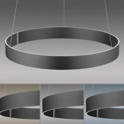 Paul Neuhaus LED-Pendelleuchte 2flg grau