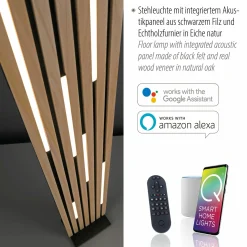 Paul Neuhaus LED-Stehleuchte 1flg braun