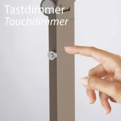 Paul Neuhaus LED-Stehleuchte 1flg braun