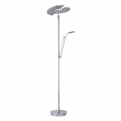Paul Neuhaus LED-Stehleuchte 2flg silberfarben