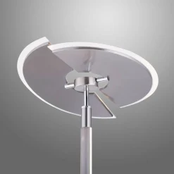 Paul Neuhaus LED-Stehleuchte 2flg silberfarben