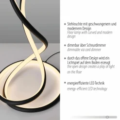 Paul Neuhaus LED-Stehleuchte 1flg schwarz