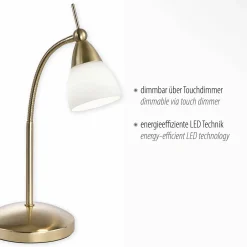 Paul Neuhaus LED-Tischleuchte 1flg goldfarben