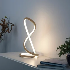 Paul Neuhaus LED-Tischleuchte 1flg braun