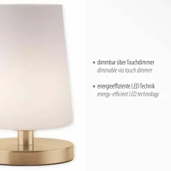 Paul Neuhaus LED-Tischleuchte 1flg goldfarben