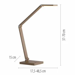 Paul Neuhaus LED-Tischleuchte 1flg braun