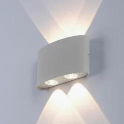Paul Neuhaus LED-Wandleuchte 4flg silberfarben