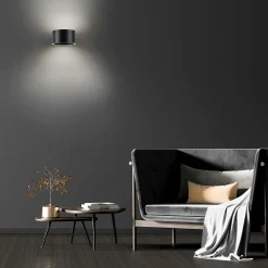 Paul Neuhaus LED-Wandleuchte 2flg grau