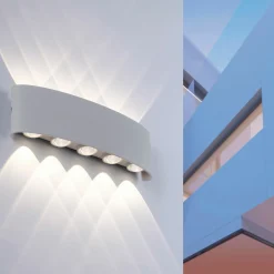 Paul Neuhaus LED-Wandleuchte 10flg silberfarben