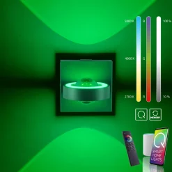 Paul Neuhaus LED-Wandleuchte 4flg schwarz