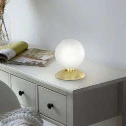 Paul Neuhaus Tischleuchte 1flg goldfarben