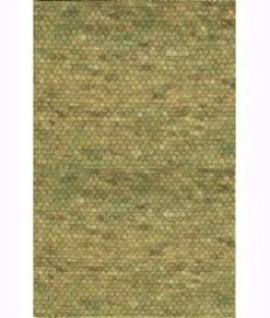 Paulig Handwebteppich grün