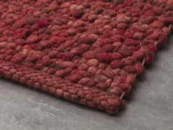 Paulig Handwebteppich rot
