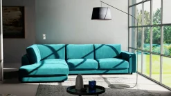 Polstergarnitur blau