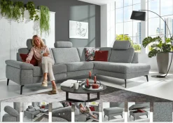 Polstergarnitur grau