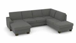 Polstergarnitur grau