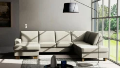 Polstergarnitur grau