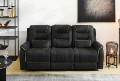 Polstergarnitur schwarz