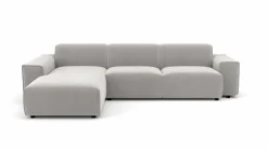 Polstergarnitur silberfarben