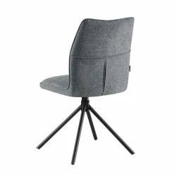Polsterstuhl drehbar grau