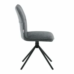 Polsterstuhl drehbar grau