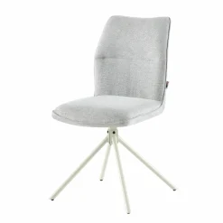 Polsterstuhl drehbar grau