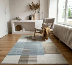 Ragolle Webteppich grünblauweiß