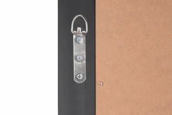 Rahmenspiegel mit Facette schwarzsilberfarben