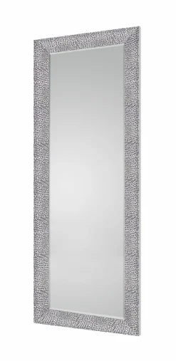 Rahmenspiegel mit Facette schwarzsilberfarben