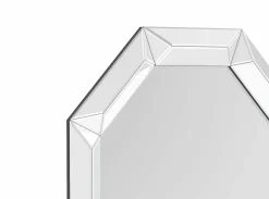 Rahmenspiegel mit Facette silberfarben