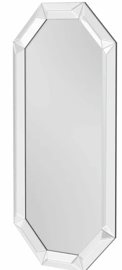 Rahmenspiegel mit Facette silberfarben