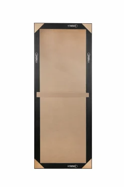 Rahmenspiegel mit Facette schwarzsilberfarben