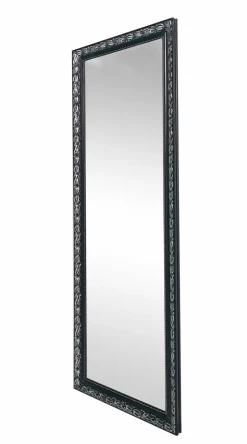 Rahmenspiegel schwarzsilberfarben