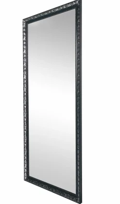 Rahmenspiegel schwarzsilberfarben