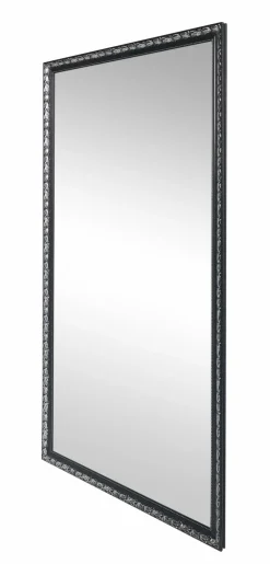 Rahmenspiegel schwarzsilberfarben
