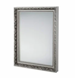 Rahmenspiegel silberfarben
