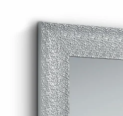 Rahmenspiegel silberfarben