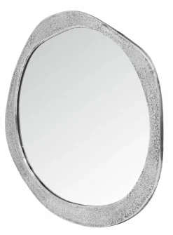 Rahmenspiegel silberfarben