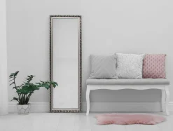 Rahmenspiegel silberfarben