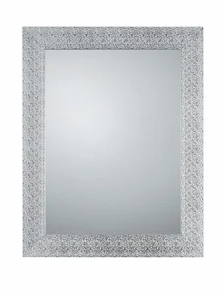 Rahmenspiegel silberfarben