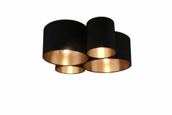 Reality Leuchten Deckenleuchte 4flg schwarz