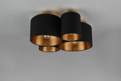 Reality Leuchten Deckenleuchte 4flg schwarz