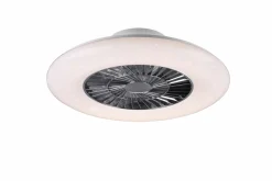 Reality Leuchten Deckenventilator silberfarben