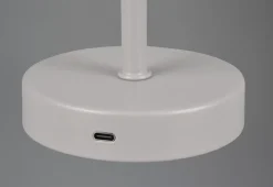 Reality Leuchten LED - Akku - Tischleuchte 1flg grau