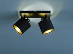 Reality Leuchten Strahler 2flg schwarz