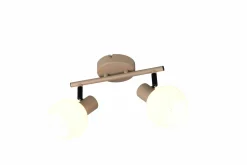 Reality Leuchten Strahler 2flg beige