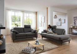 Recamiere freistehend grau