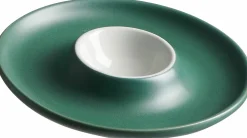 Ritzenhoff & Breker Eierbecher mit Ablage 12cm grünweiß