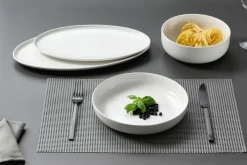 Ritzenhoff & Breker Platte mit Rand oval 36x20cm weiß