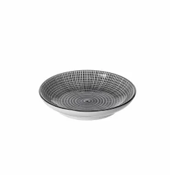 Ritzenhoff & Breker Schale flach 10cm weißschwarz